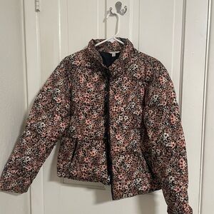 Floral Women's Jacket - Pink and Black